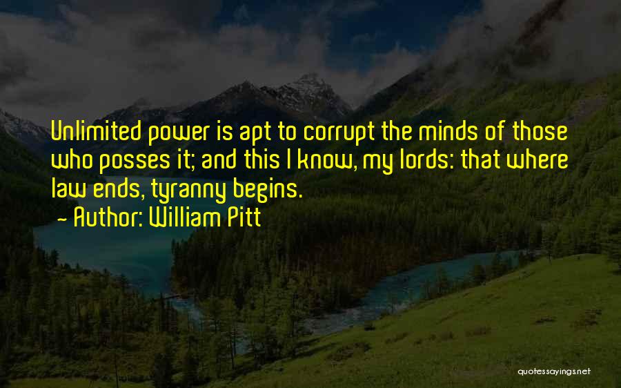 William Pitt Quotes 1788506