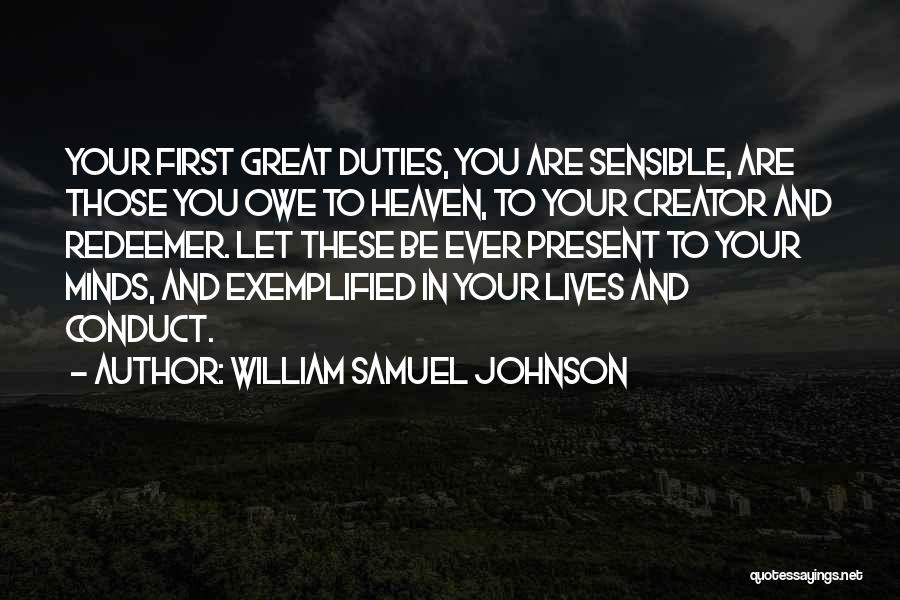 William Samuel Quotes By William Samuel Johnson