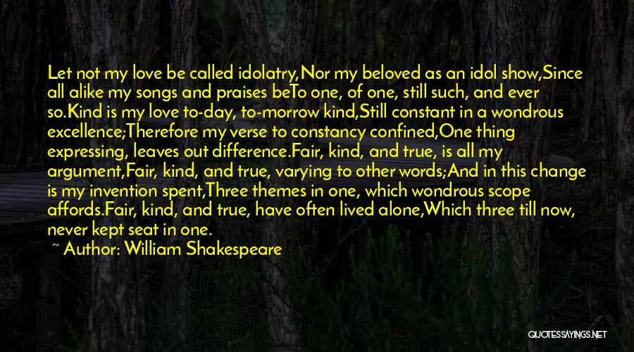 William Shakespeare True Love Quotes By William Shakespeare