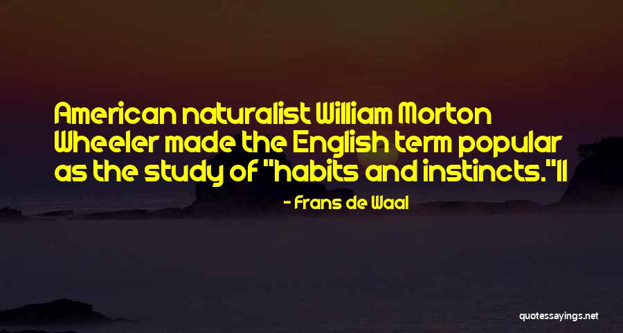 William T G Morton Quotes By Frans De Waal William T G Morton Quotes By Frans De Waal