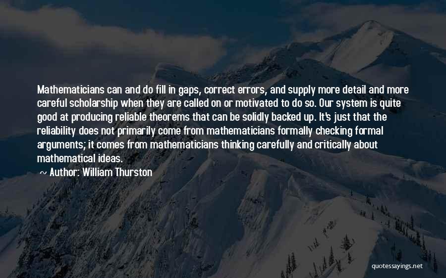 William Thurston Quotes 282252