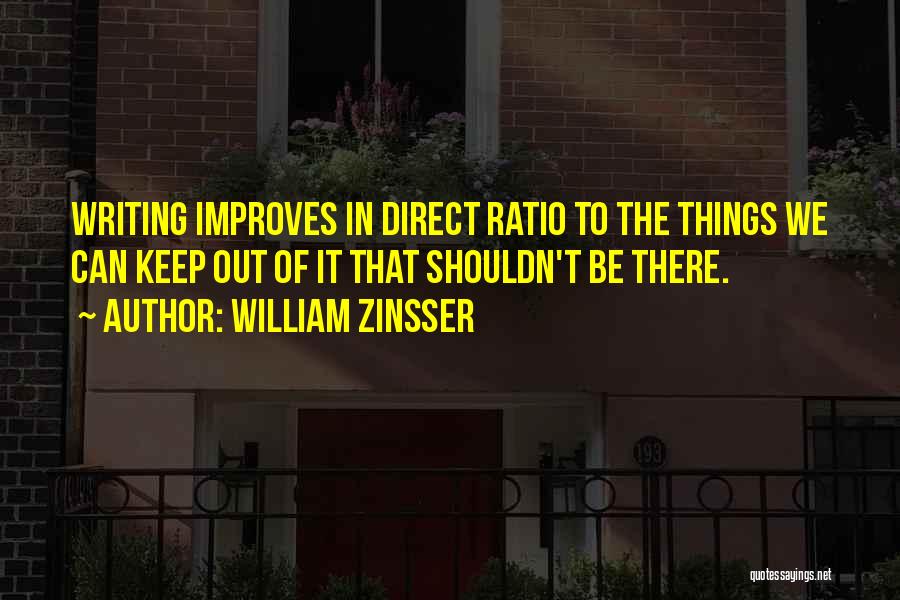 William Zinsser Writing Quotes By William Zinsser