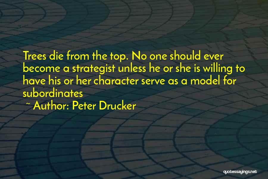 Willing To Die Quotes By Peter Drucker