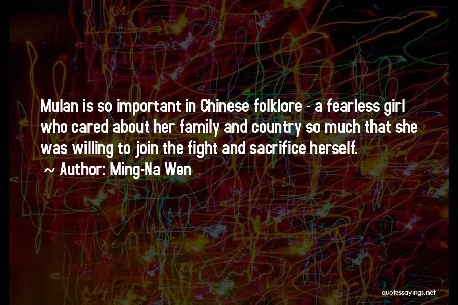 Willing To Fight Quotes By Ming-Na Wen