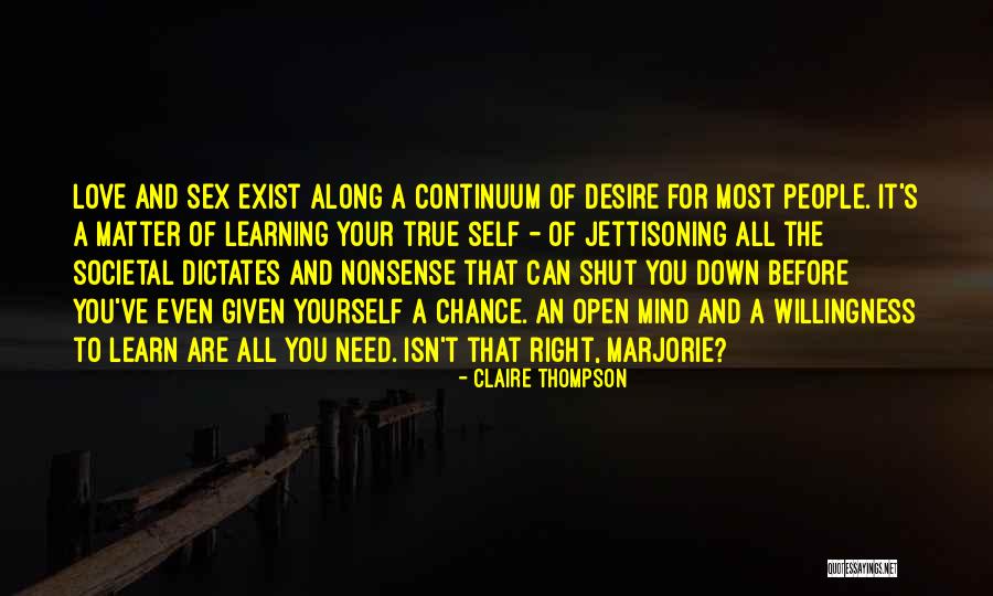 Willingness Love Quotes By Claire Thompson