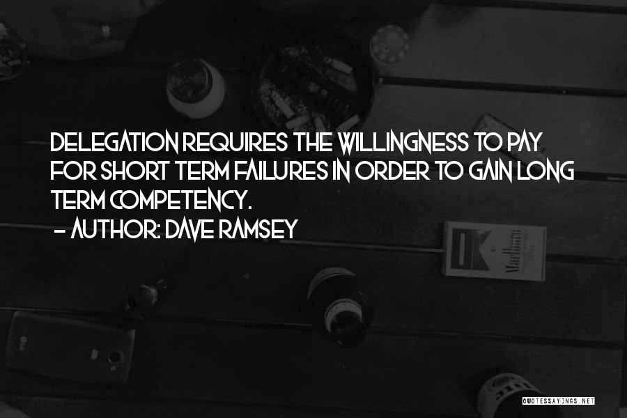 Willingness Quotes By Dave Ramsey