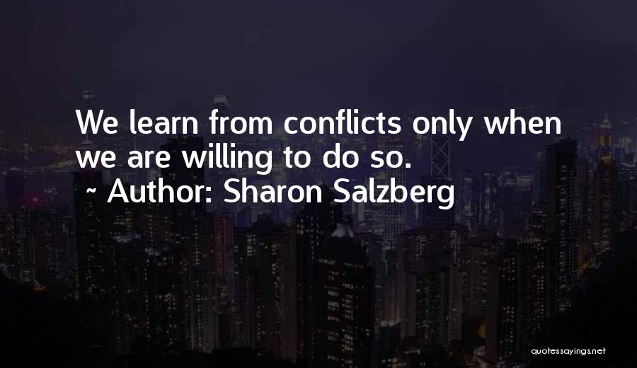 Willingness To Learn Quotes By Sharon Salzberg