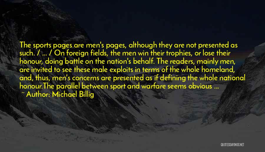 Win Sport Quotes By Michael Billig