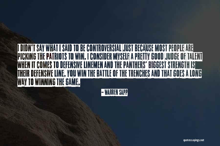 Win The Game Quotes By Warren Sapp Win The Game Quotes By Warren Sapp