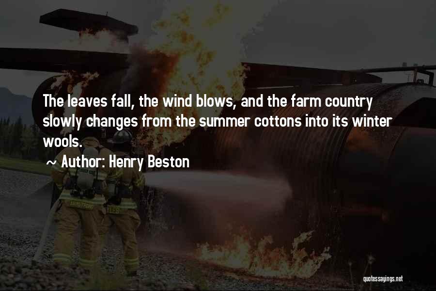 Wind Blows Quotes By Henry Beston