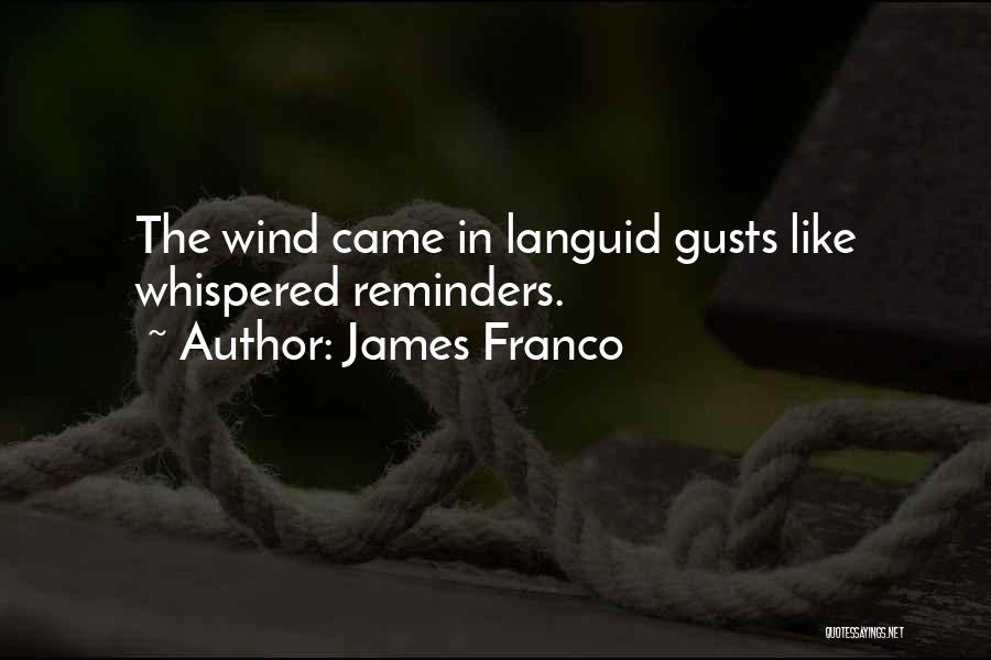 Wind Gusts Quotes By James Franco