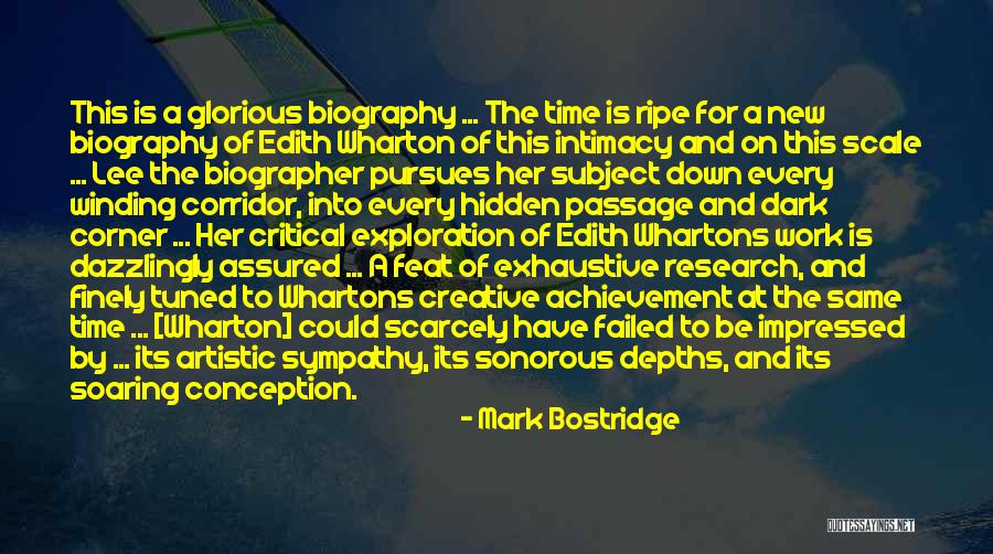 Winding Down Quotes By Mark Bostridge