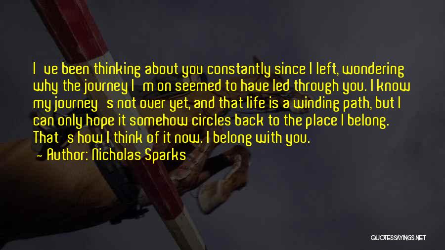 Winding Path Quotes By Nicholas Sparks