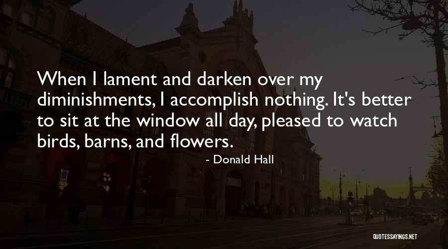 Window Quotes By Donald Hall Window Quotes By Donald Hall