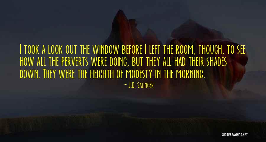 Window Shades Quotes By J.D. Salinger Window Shades Quotes By J.D. Salinger