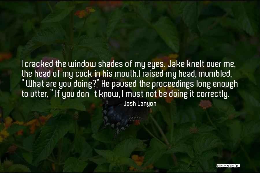 Window Shades Quotes By Josh Lanyon Window Shades Quotes By Josh Lanyon