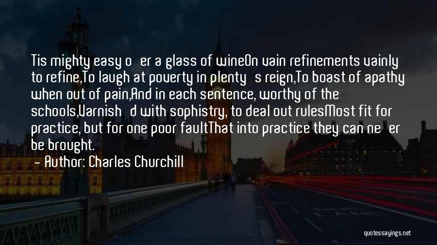 Wine O'clock Quotes By Charles Churchill
