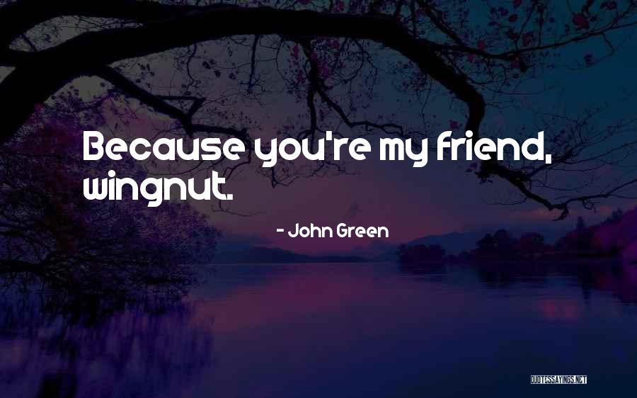Wingnut Quotes By John Green
