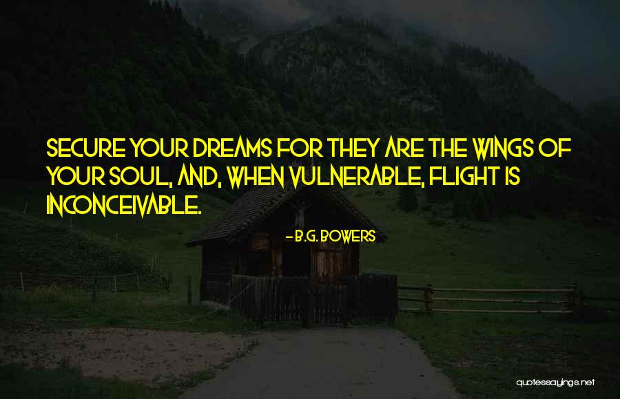 Wings And Dreams Quotes By B.G. Bowers