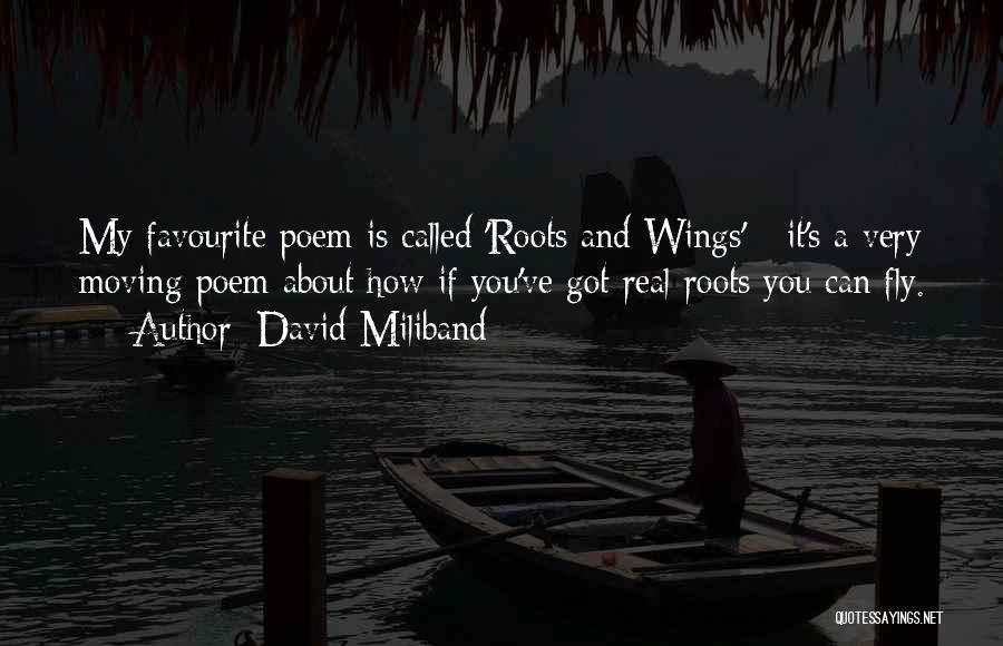 Wings And Roots Quotes By David Miliband