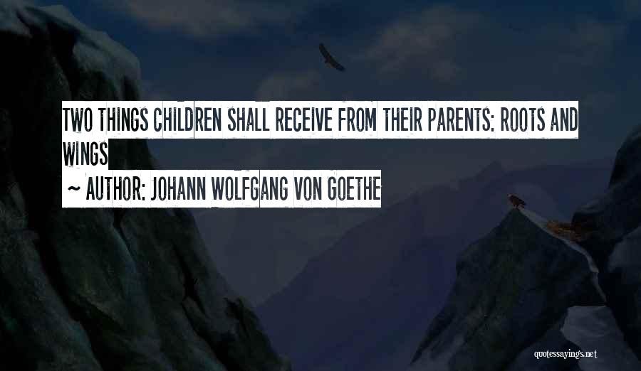 Wings And Roots Quotes By Johann Wolfgang Von Goethe