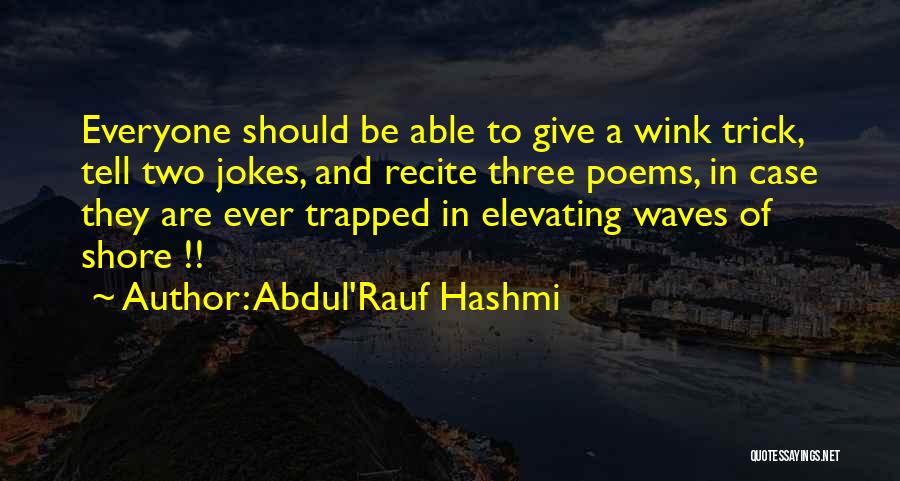 Wink Quotes By Abdul'Rauf Hashmi