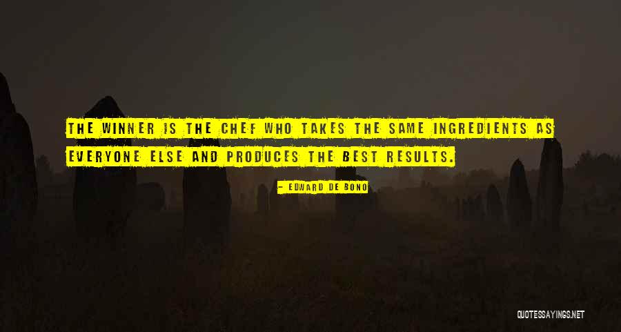 Winner And Winner Quotes By Edward De Bono Winner And Winner Quotes By Edward De Bono