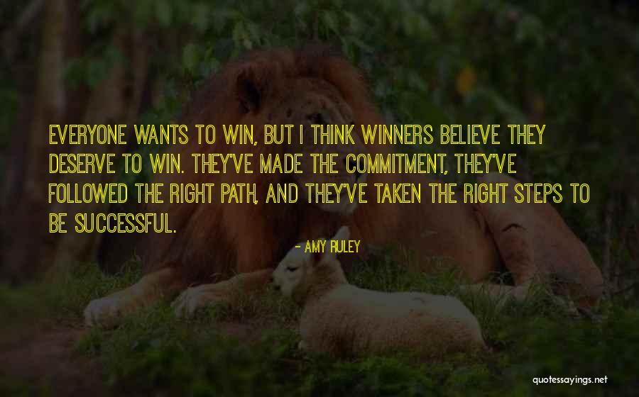 Winners In Sports Quotes By Amy Ruley