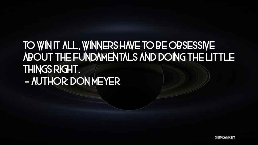 Winners In Sports Quotes By Don Meyer