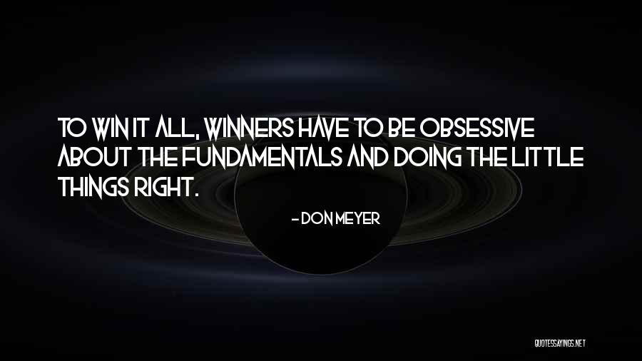 Winners In Sports Quotes By Don Meyer