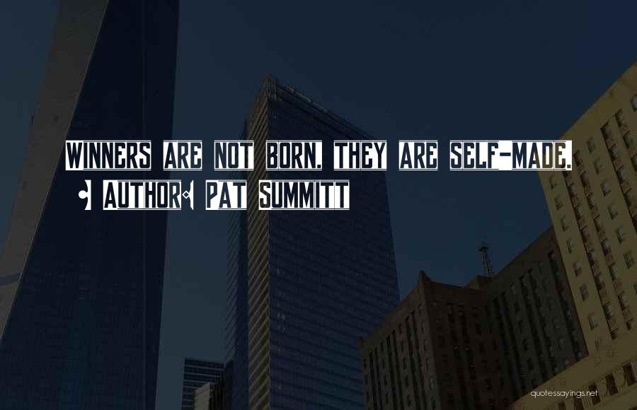 Winners In Sports Quotes By Pat Summitt