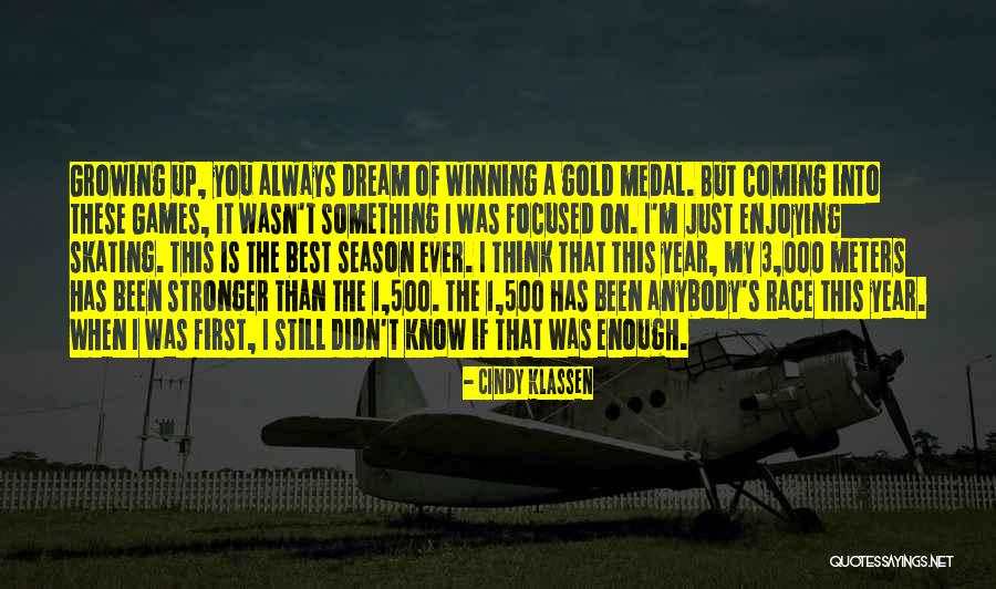 Winning A Race Quotes By Cindy Klassen Winning A Race Quotes By Cindy Klassen