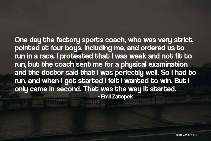 Winning A Race Quotes By Emil Zatopek Winning A Race Quotes By Emil Zatopek