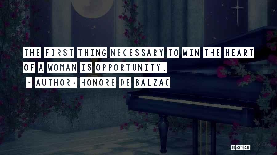 Winning A Woman's Heart Quotes By Honore De Balzac