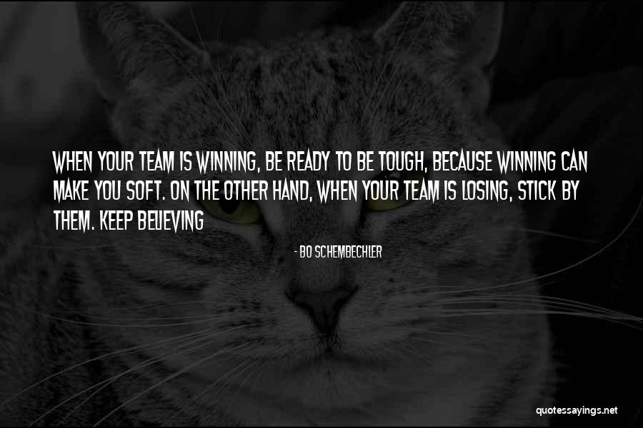 Winning And Losing As A Team Quotes By Bo Schembechler