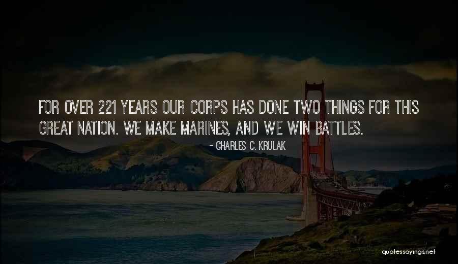 Winning Battles Quotes By Charles C. Krulak Winning Battles Quotes By Charles C. Krulak