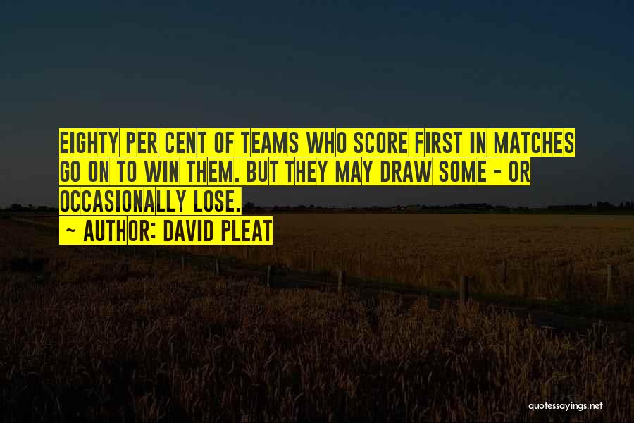 Winning In Football Quotes By David Pleat