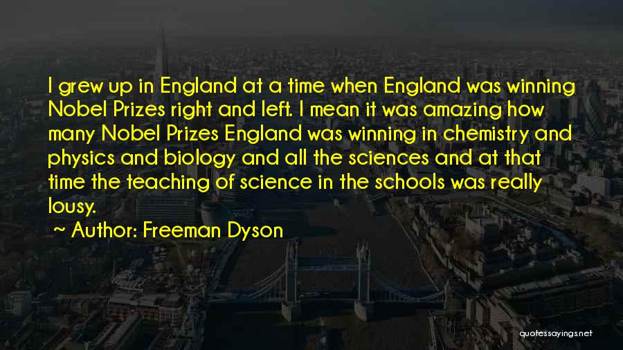 Winning Prizes Quotes By Freeman Dyson