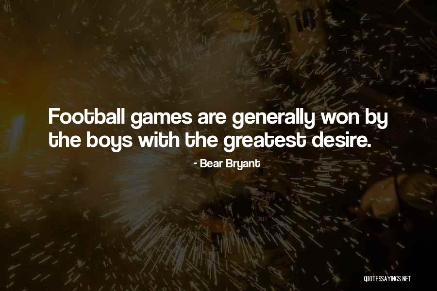 Winning Sports Quotes By Bear Bryant