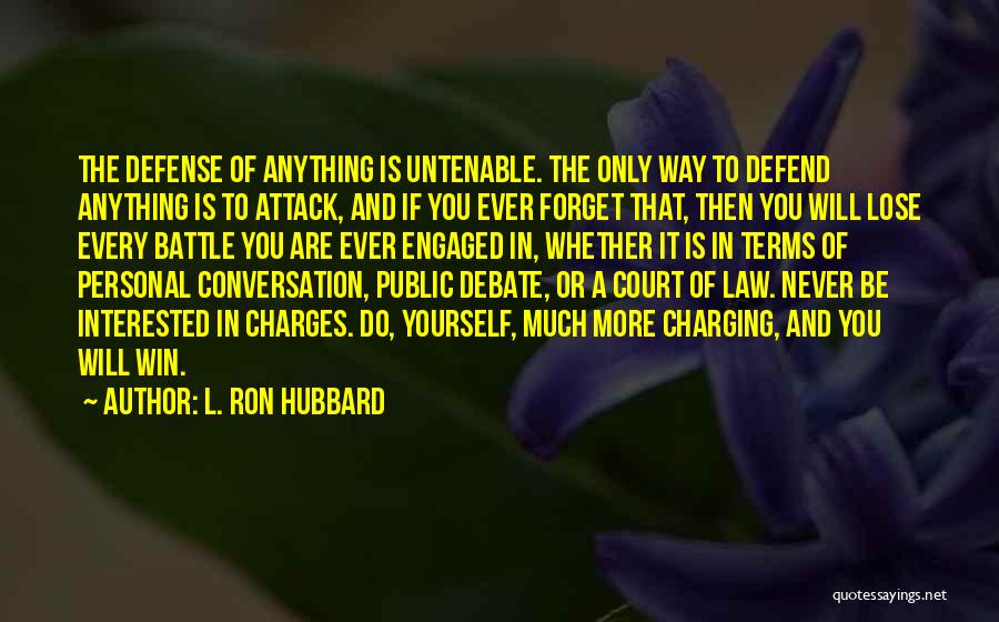 Winning The Battle Quotes By L. Ron Hubbard