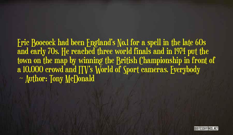 Winning The Championship Quotes By Tony McDonald