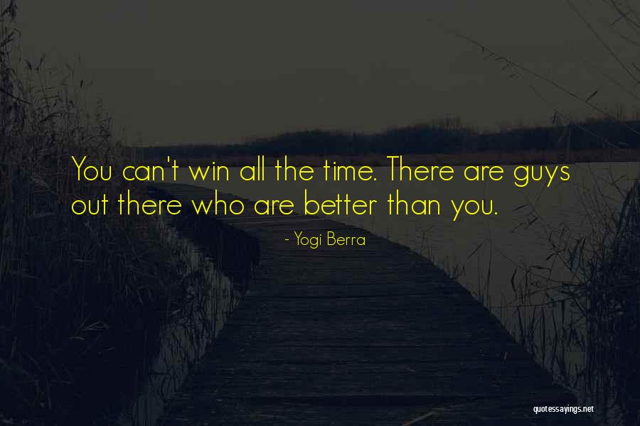 Winning The Guy Quotes By Yogi Berra