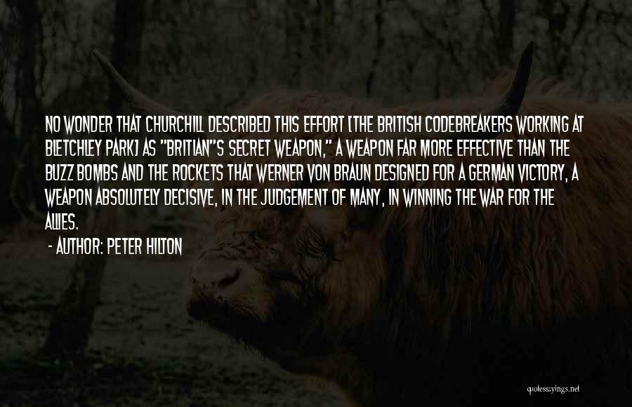 Winning War Quotes By Peter Hilton