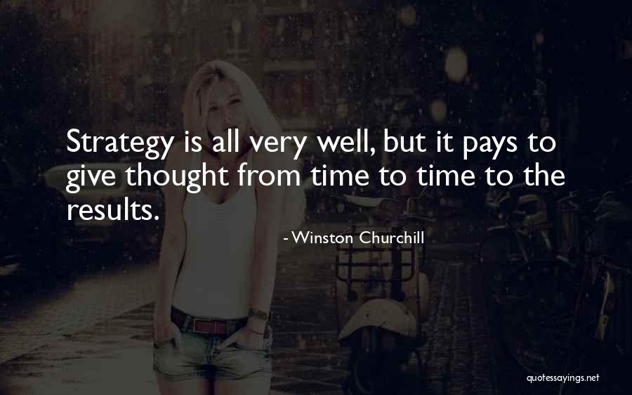 Winston Churchill Strategy Quotes By Winston Churchill