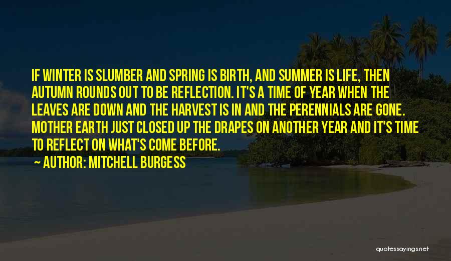 Winter And Autumn Quotes By Mitchell Burgess
