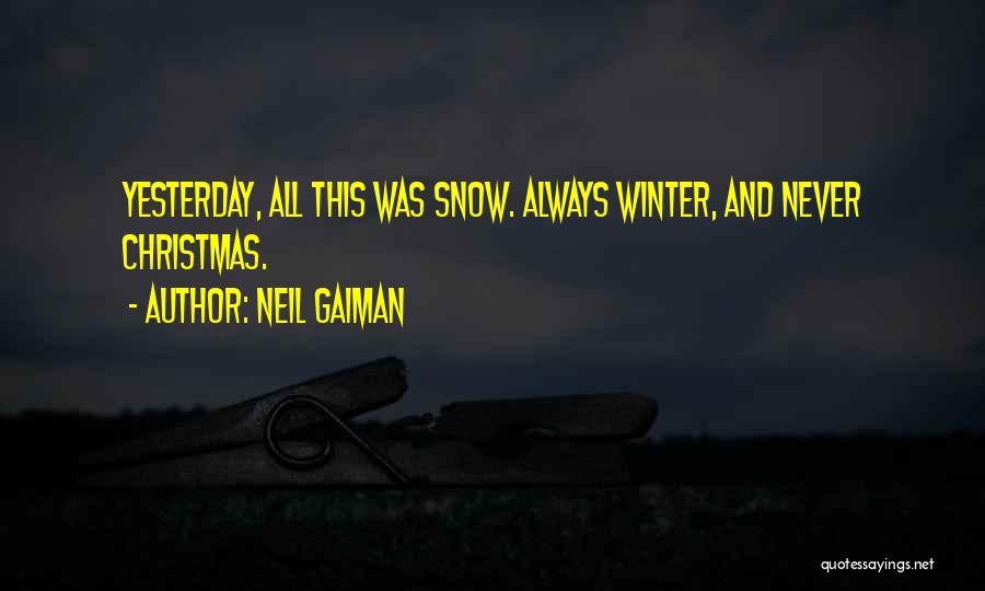 Winter And Christmas Quotes By Neil Gaiman