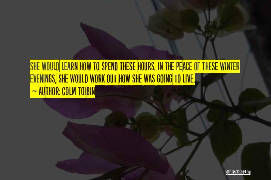 Winter And Peace Quotes By Colm Toibin