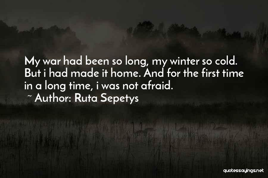 Winter And Peace Quotes By Ruta Sepetys