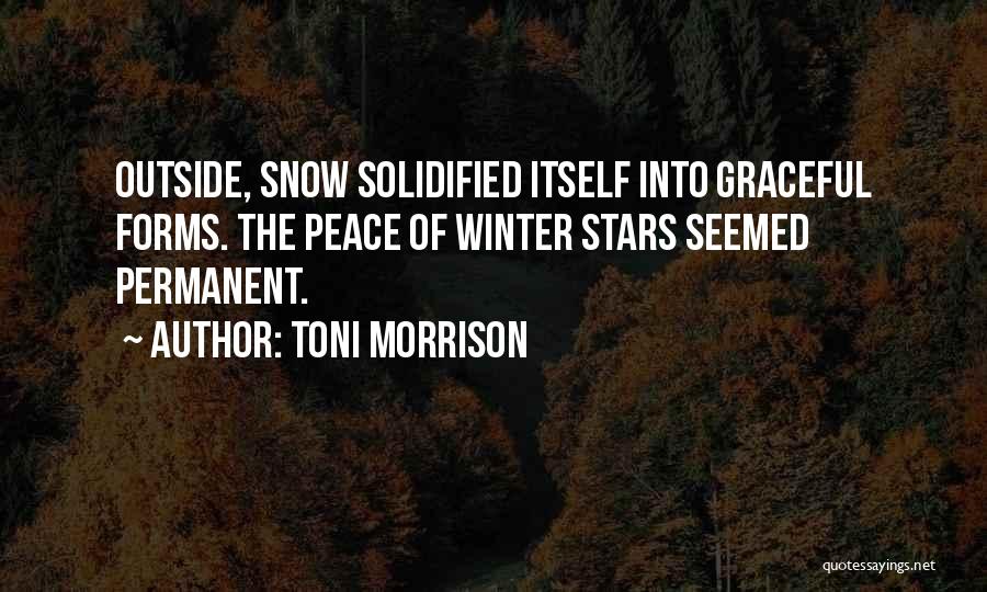 Winter And Peace Quotes By Toni Morrison