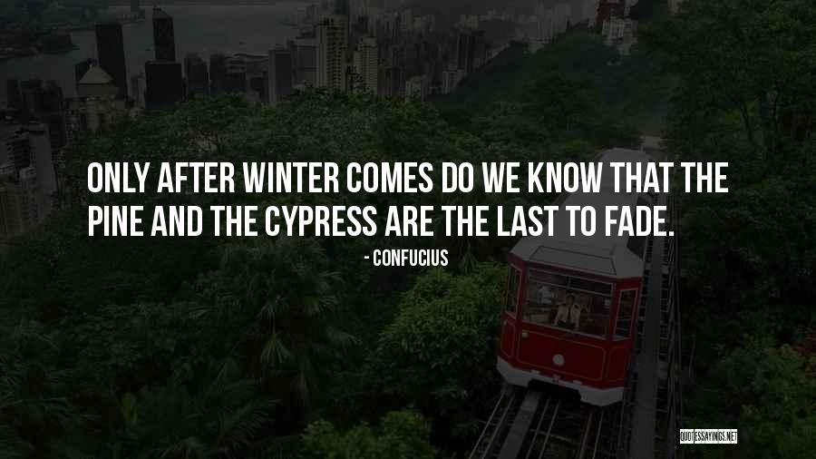 Winter And Quotes By Confucius